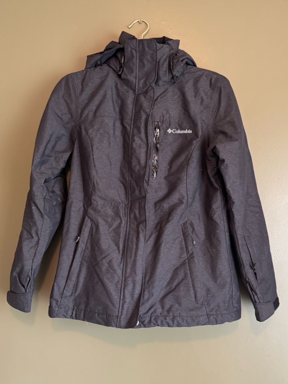 Columbia Women's Hooded Shell Jacket - Charcoal